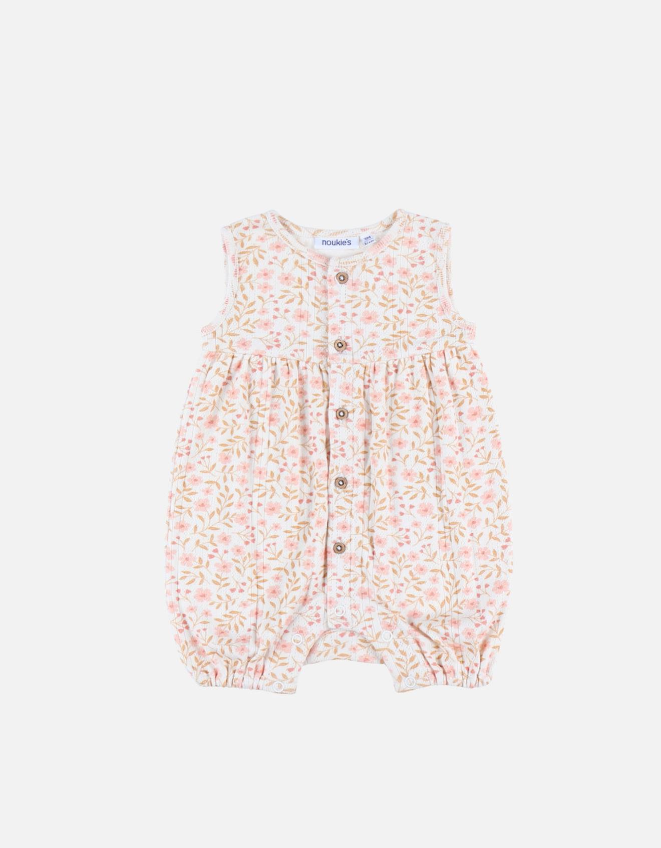 Combinaison Jersey Pointelle Rose