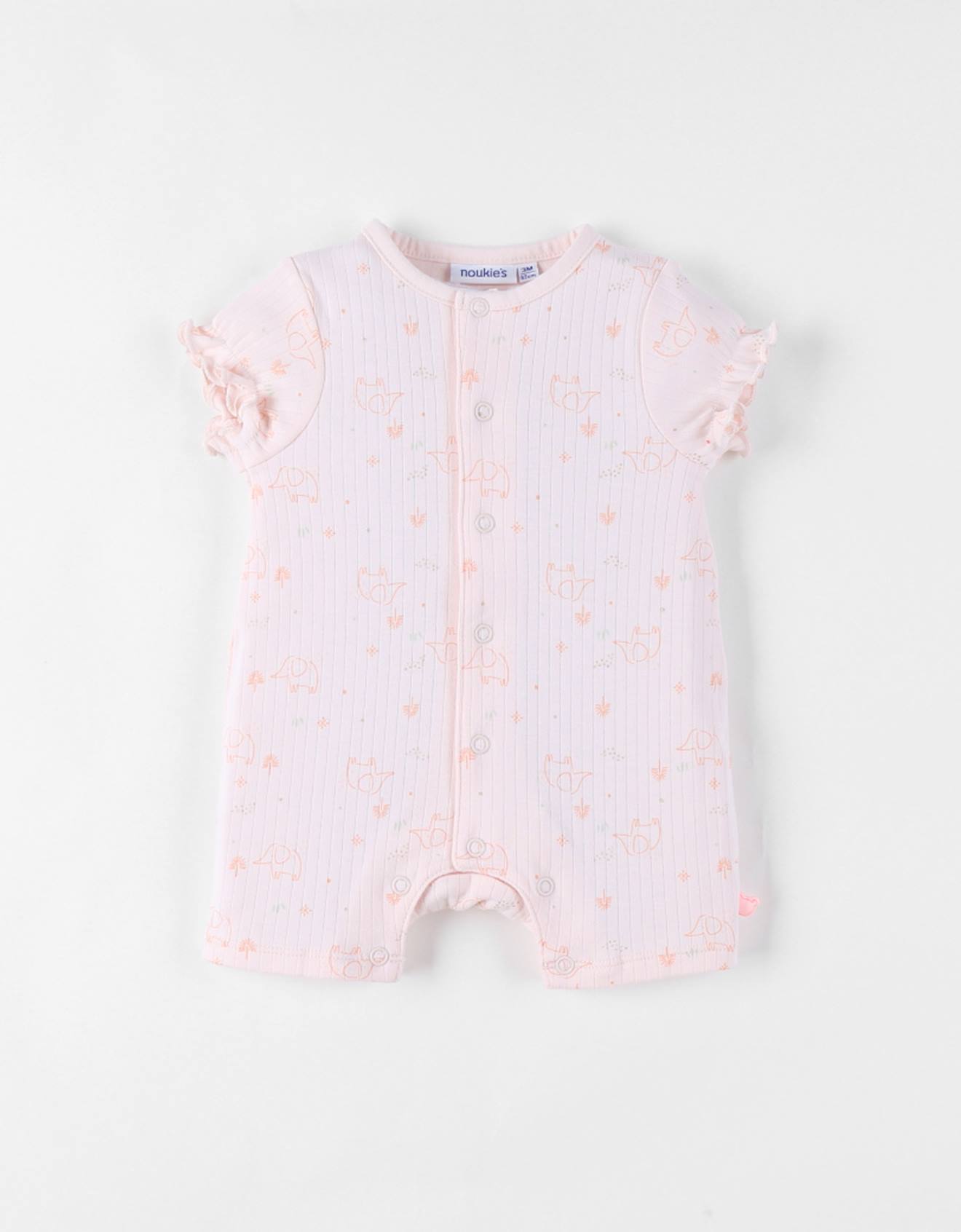 Barboteuse Coton Fantaisie Rose