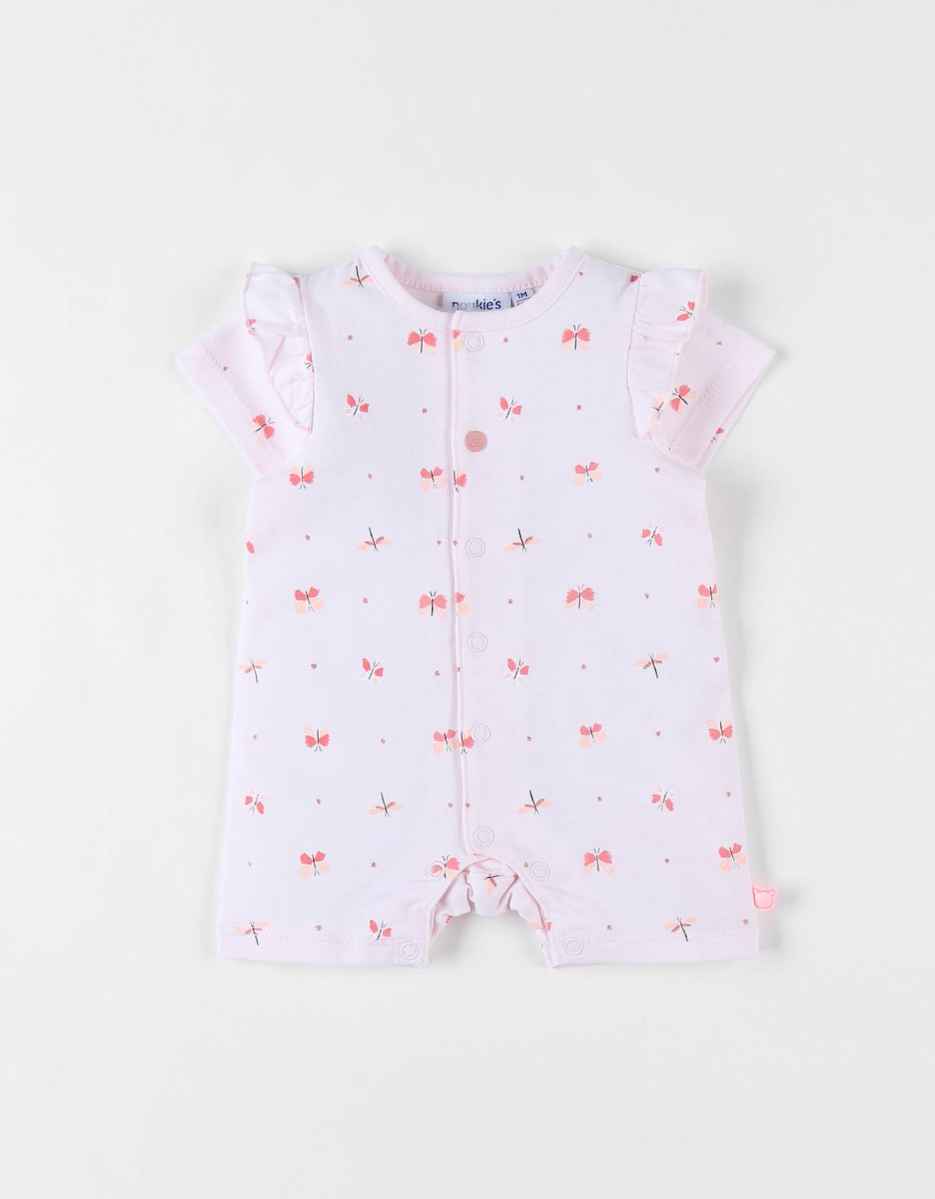 Combishort Papillons En Jersey Rose