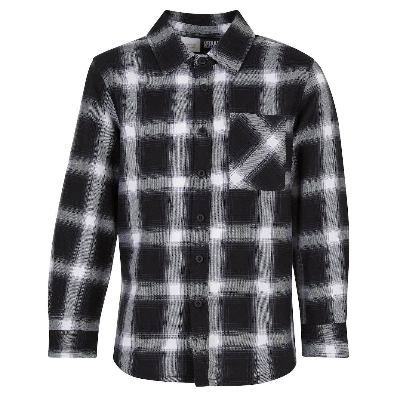 Chemise Coton Noir / Blanc