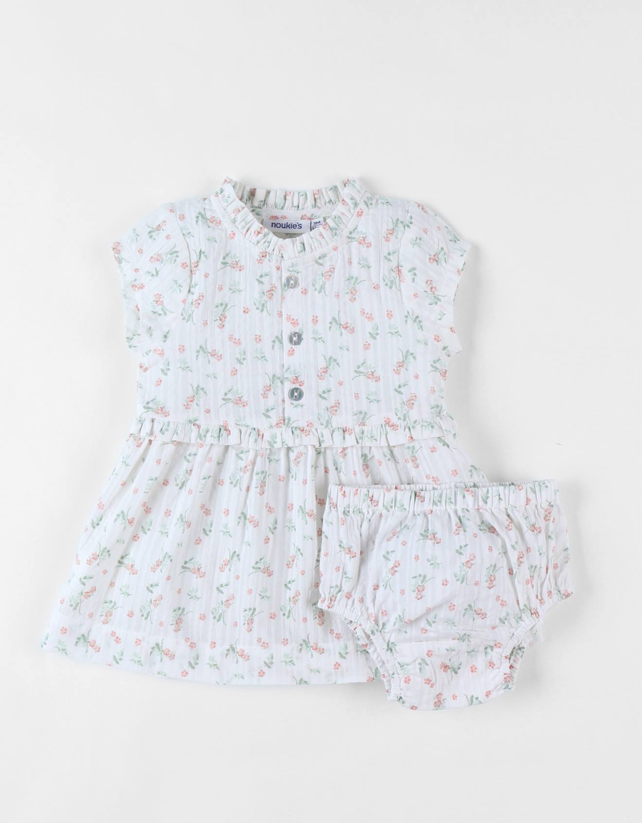 Lot Robe + Bloomer Fleuri Rose