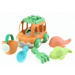 -Set de plage & jardin - 6 pièces voiture en paille de blé