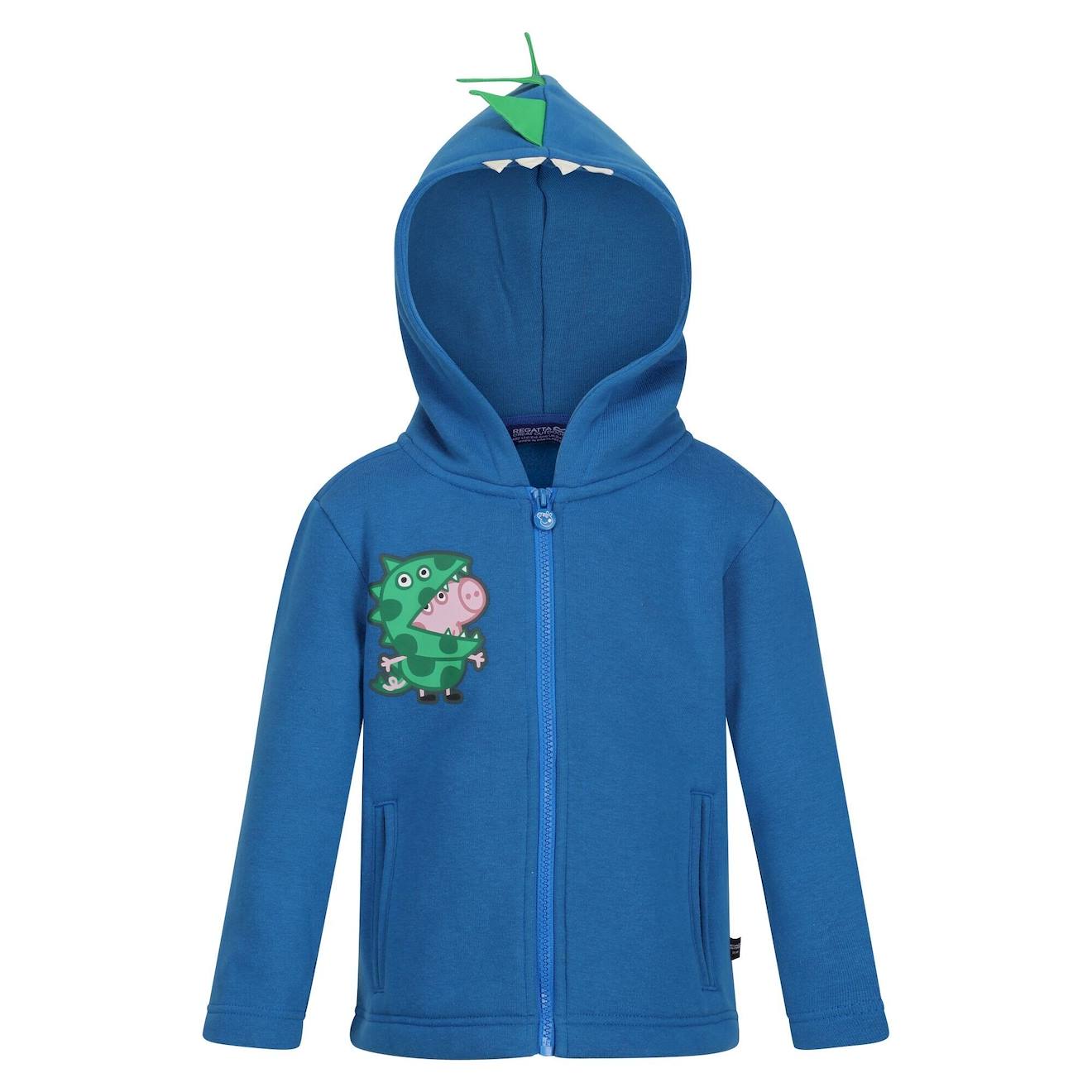 Veste À Capuche Coton Peppa Pig Bleu Vif