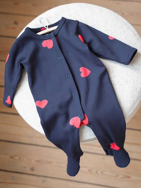 Envie De Fraise - Pyjama bébé mon coeur marine