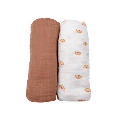 Sauthon - Lot De 2 Draps Housse En Coton Bio Orange