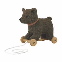 Jouet-Premier âge-Raoul l'ours à tirer