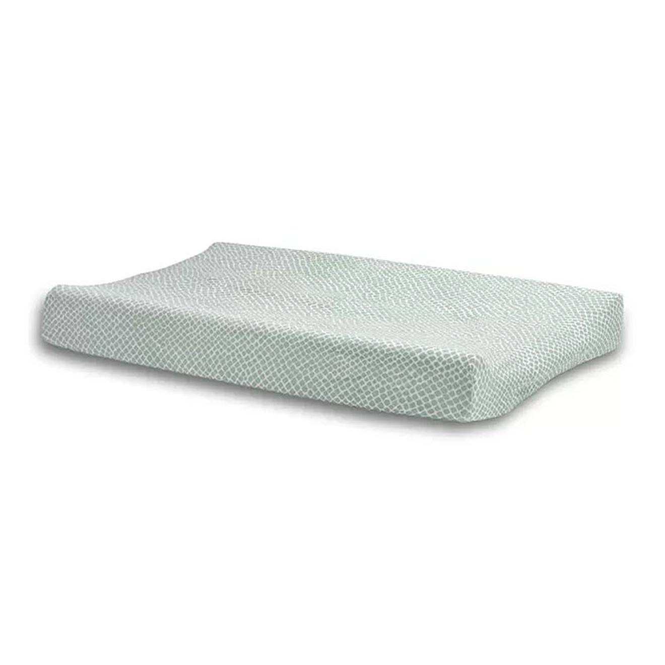 Housse Matelas À Langer Jersey En Coton Vert Poudré