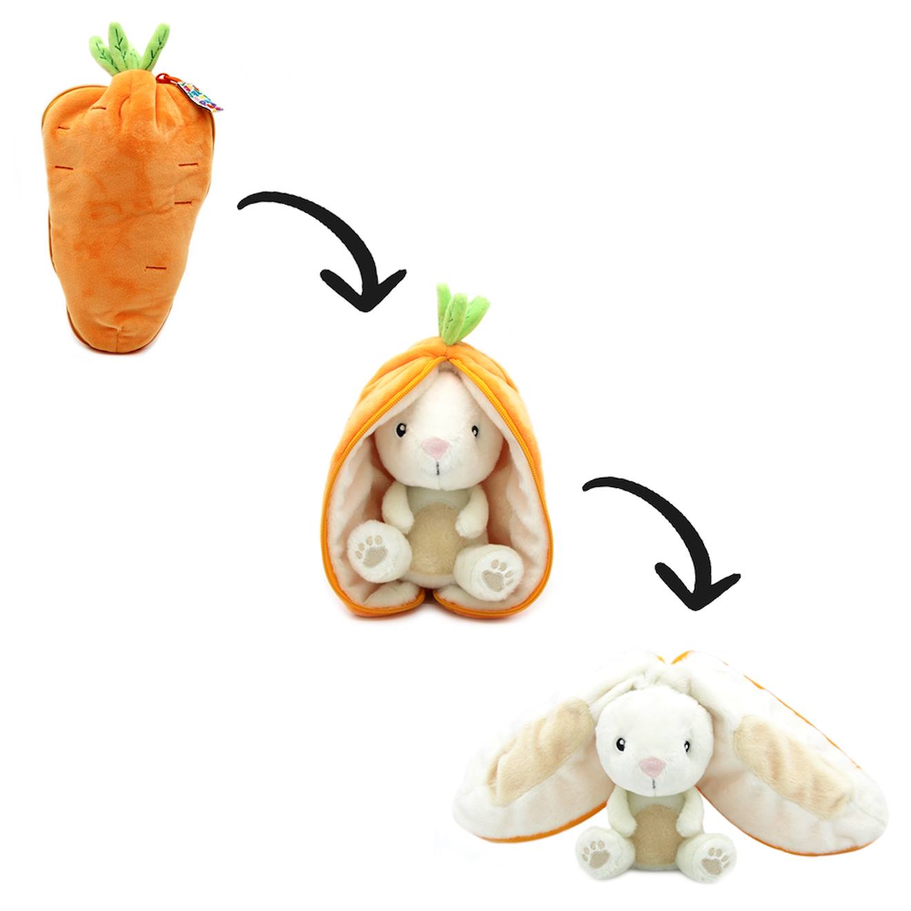 Peluche Flipetz Lapin Carotte Orange (Les Déglingos) - Image 1