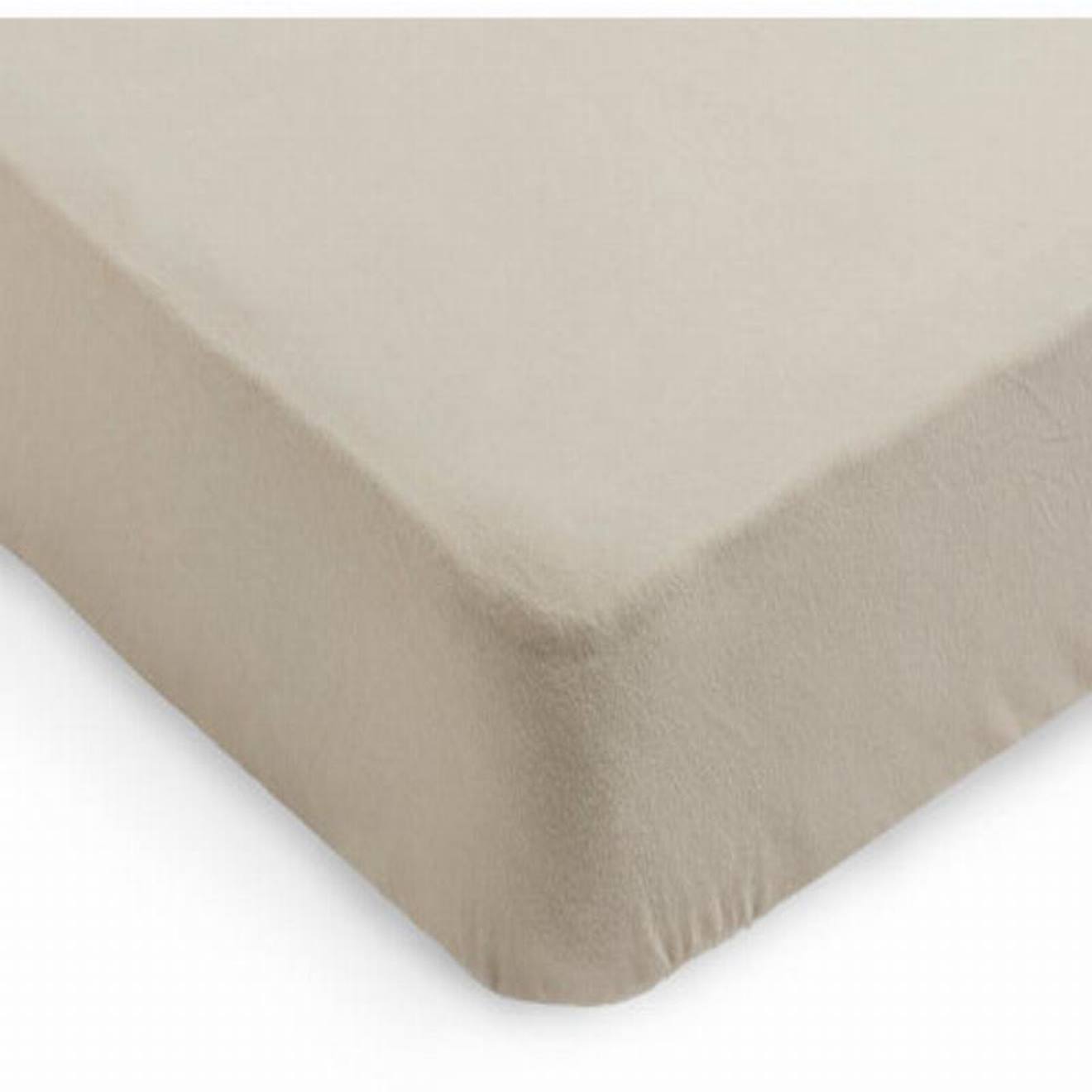 Drap Housse Jersey En Coton Beige (Jollein) - Image 2