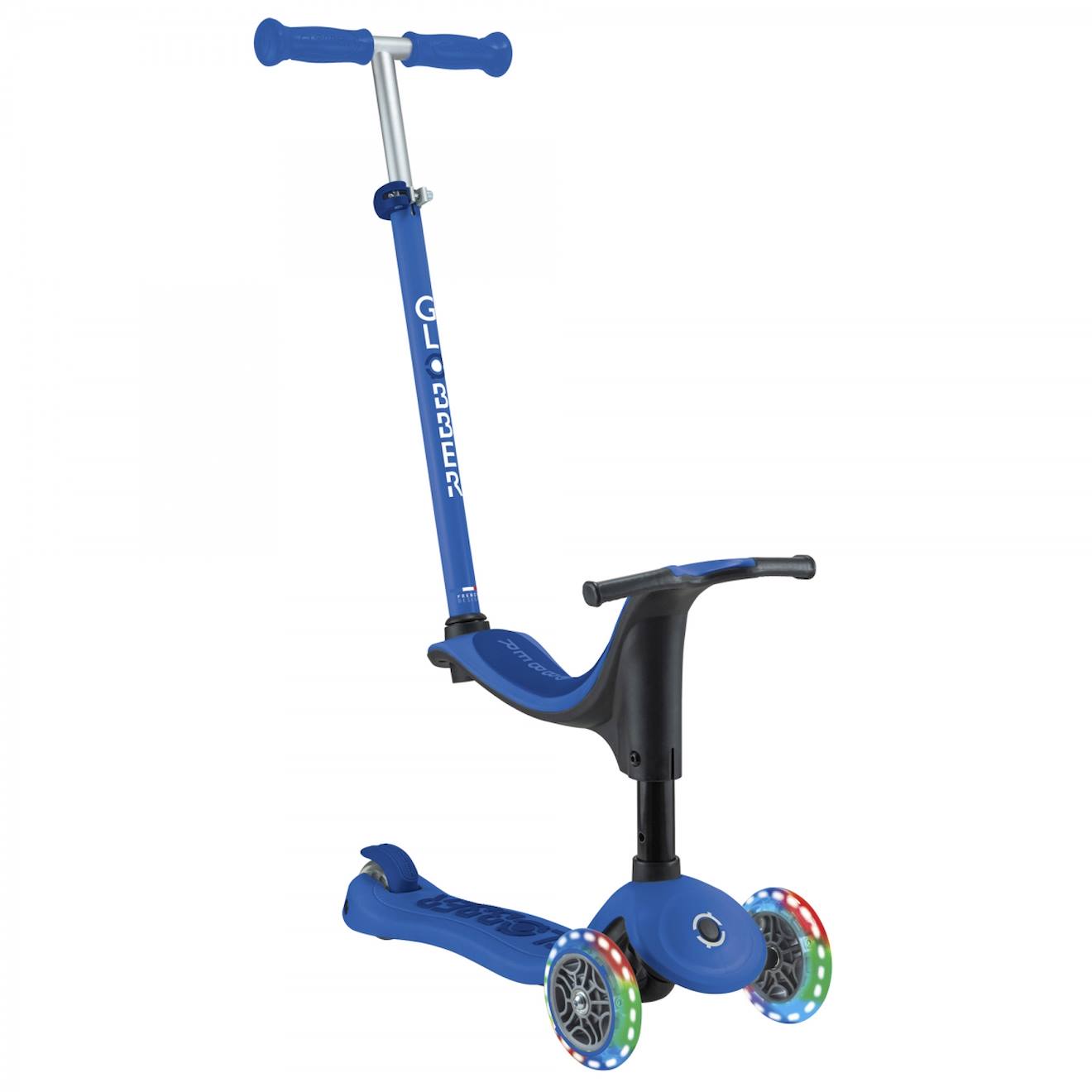 Globber - Trottinette Évolutive Go-up Sporty Lights Bleu Marine