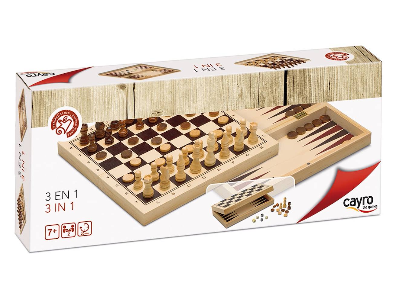 Échecs, Dames Et Backgammon Beige