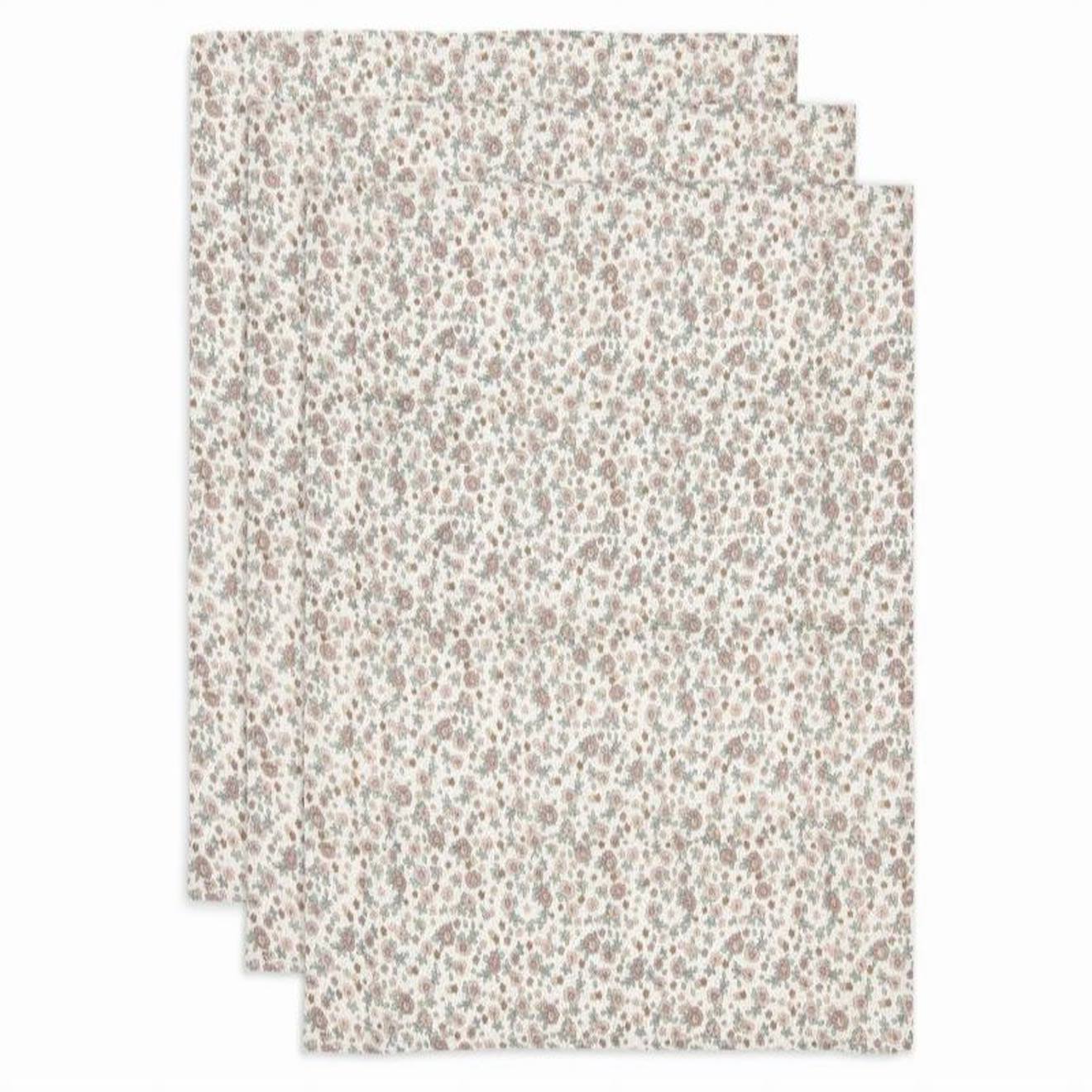 Lange Gaze De Coton Small Fleurs Retro (3 Pcs) En Coton Multicolore