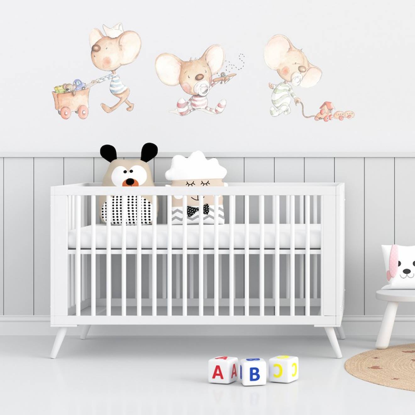 Sticker Mural Chambre Enfant Playing Multicolore