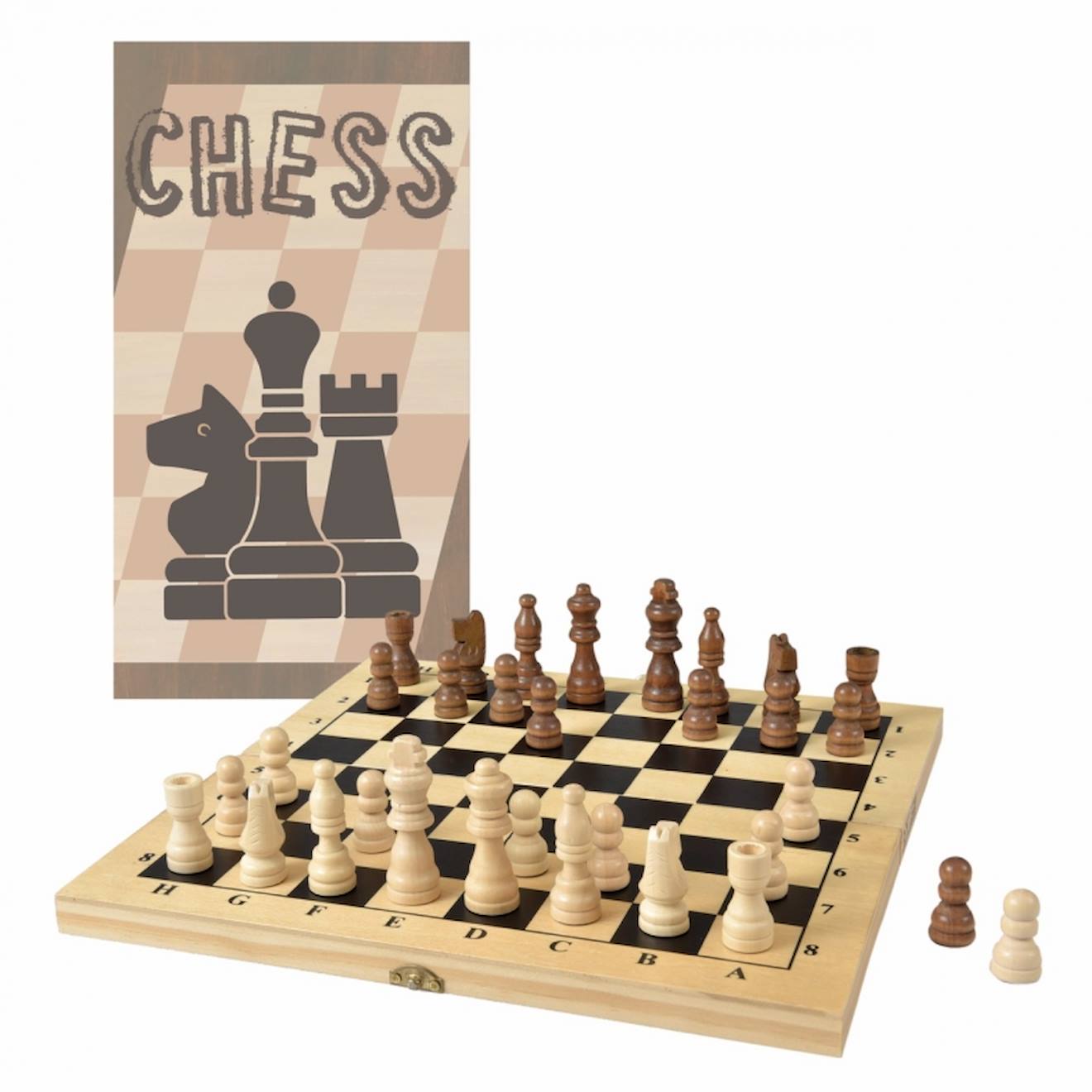 Jeu D'échecs En Bois Beige