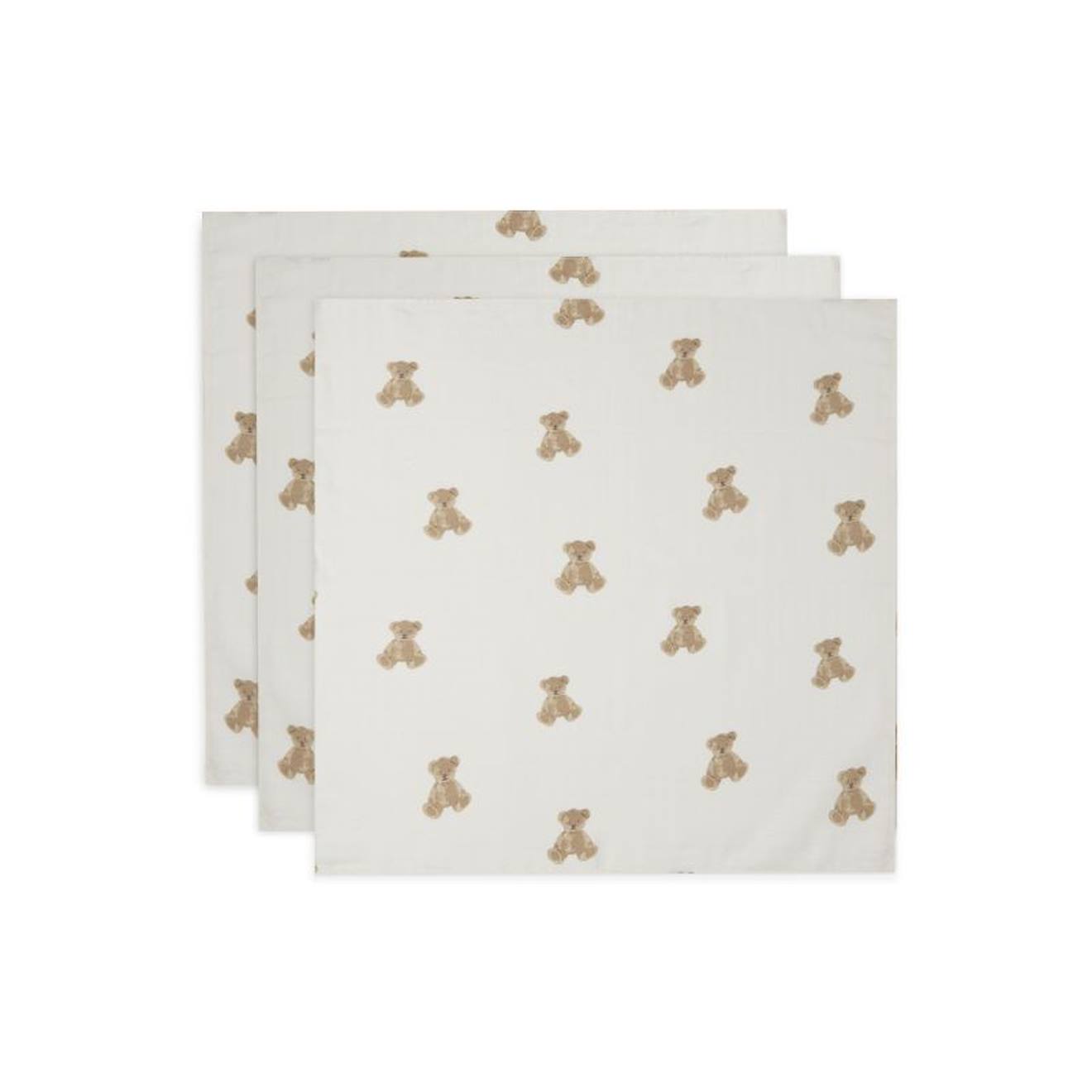 Lange Small Teddy Bear (3pack) En Gaze De Coton Multicolore