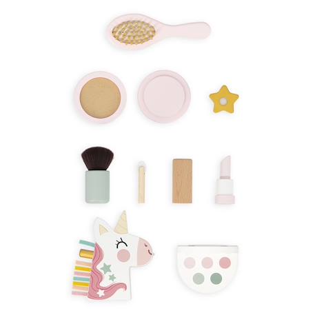 Coiffeuse de table en bois licorne Blanc 4 - vertbaudet enfant 
