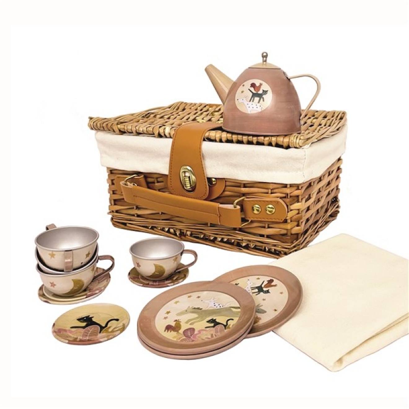 Panier Pique Nique Dinette Musiciens Beige