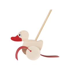 Canard à pousser en bois  - vertbaudet enfant