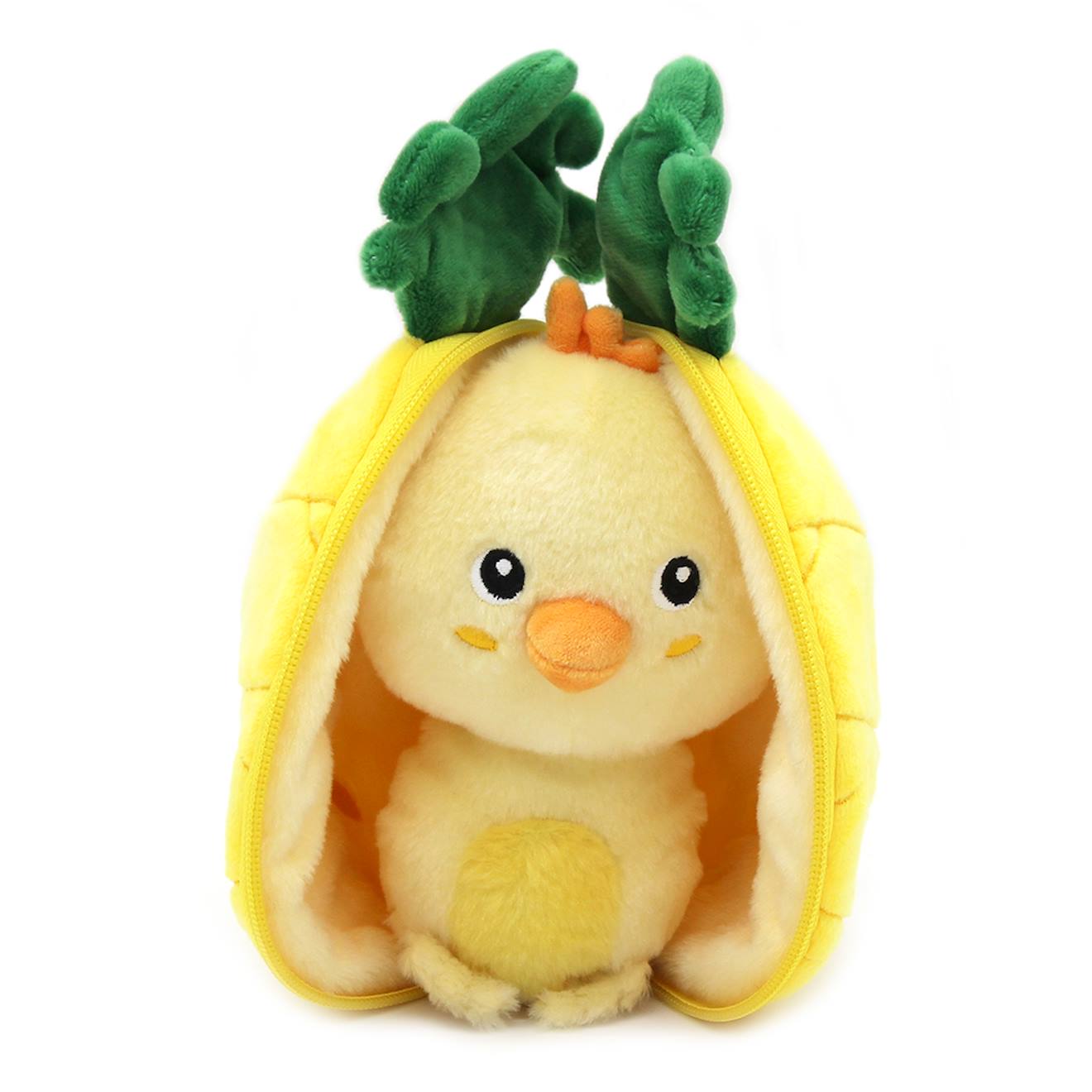 Peluche Flipetz Poussin Ananas Jaune