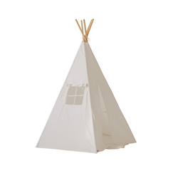 Jouet-Jeux d'imitation-Tente tipi avec tapis en lin