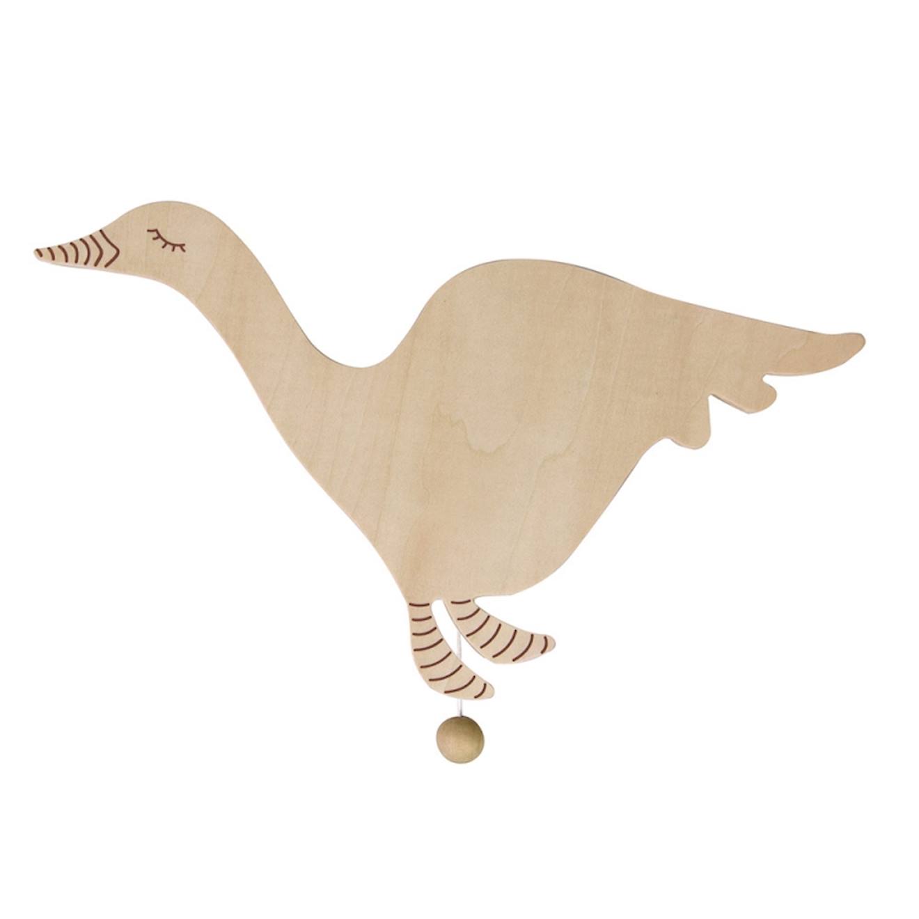 Boite Musicale Murale Oie Beige
