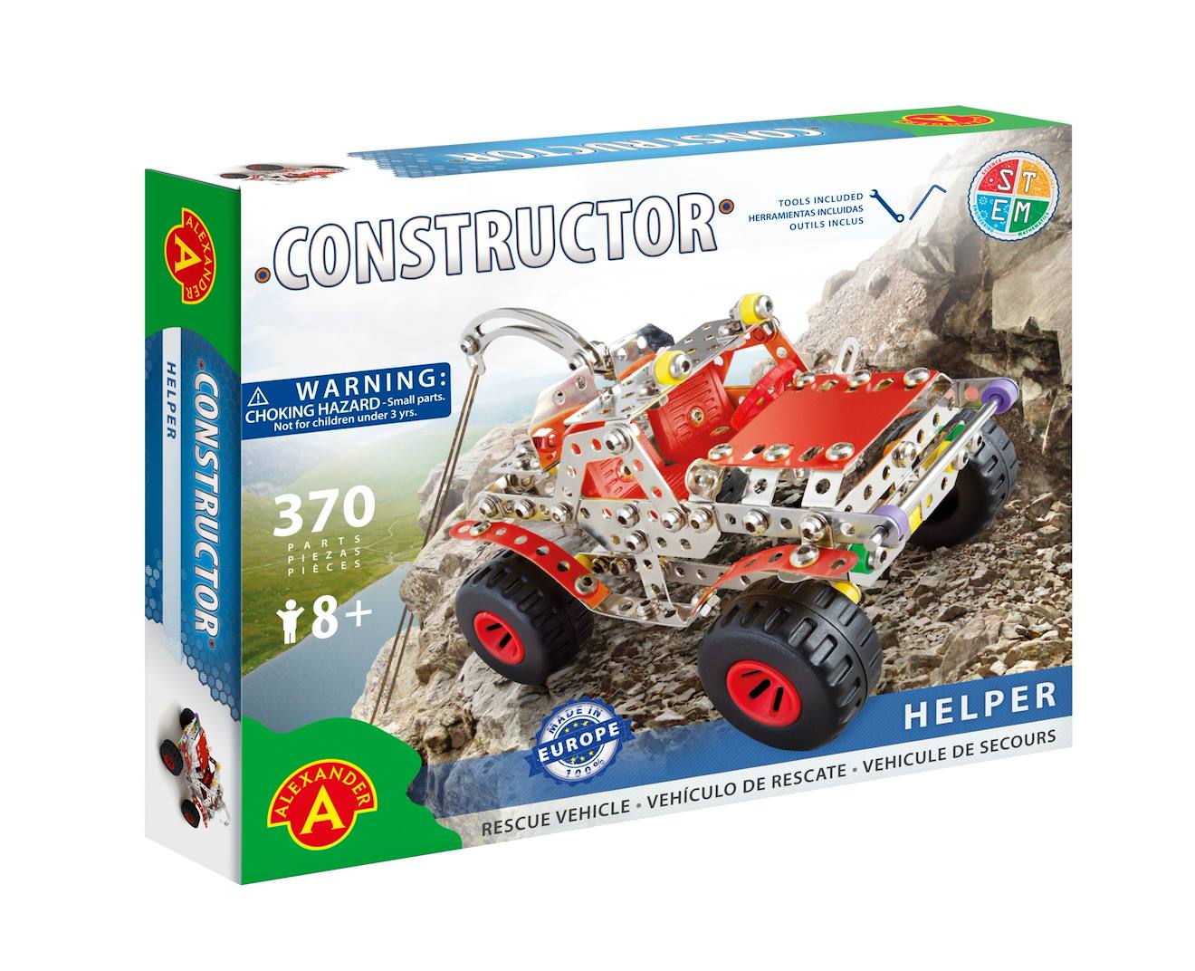 Constructor Helper - Véhicule De Secours Rouge