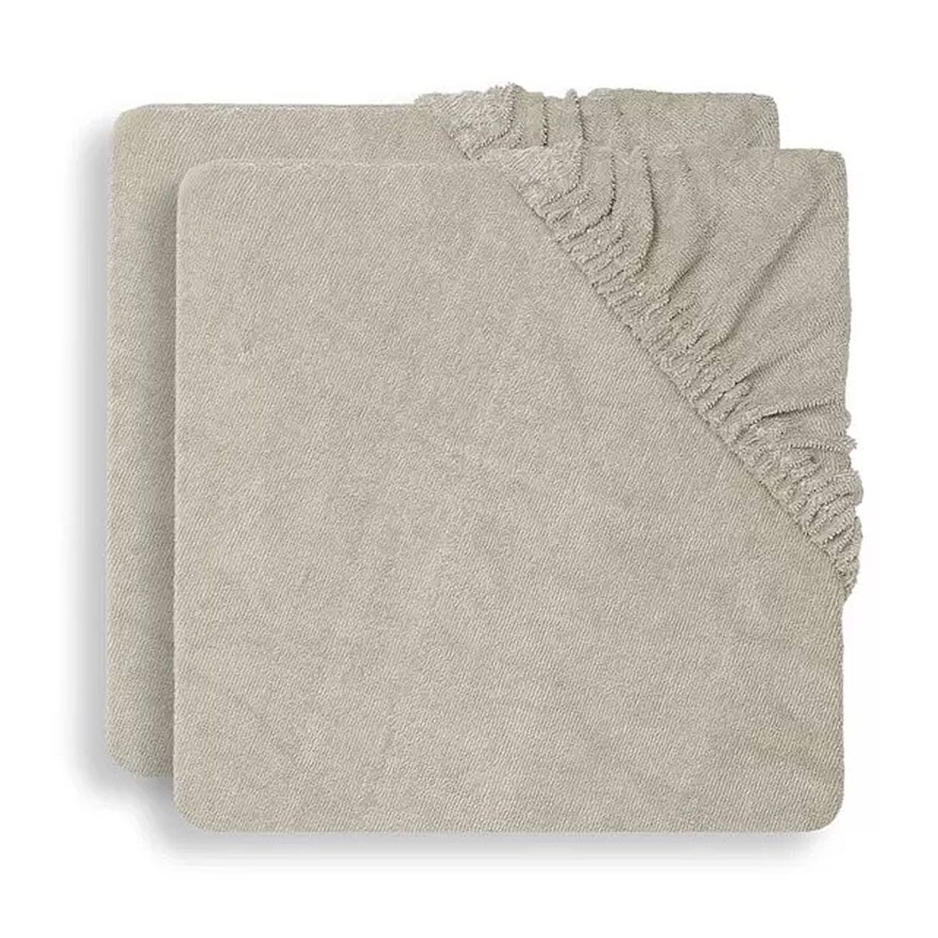 Housse Matelas À Langer Éponge (2 Pcs) En Coton Nougat