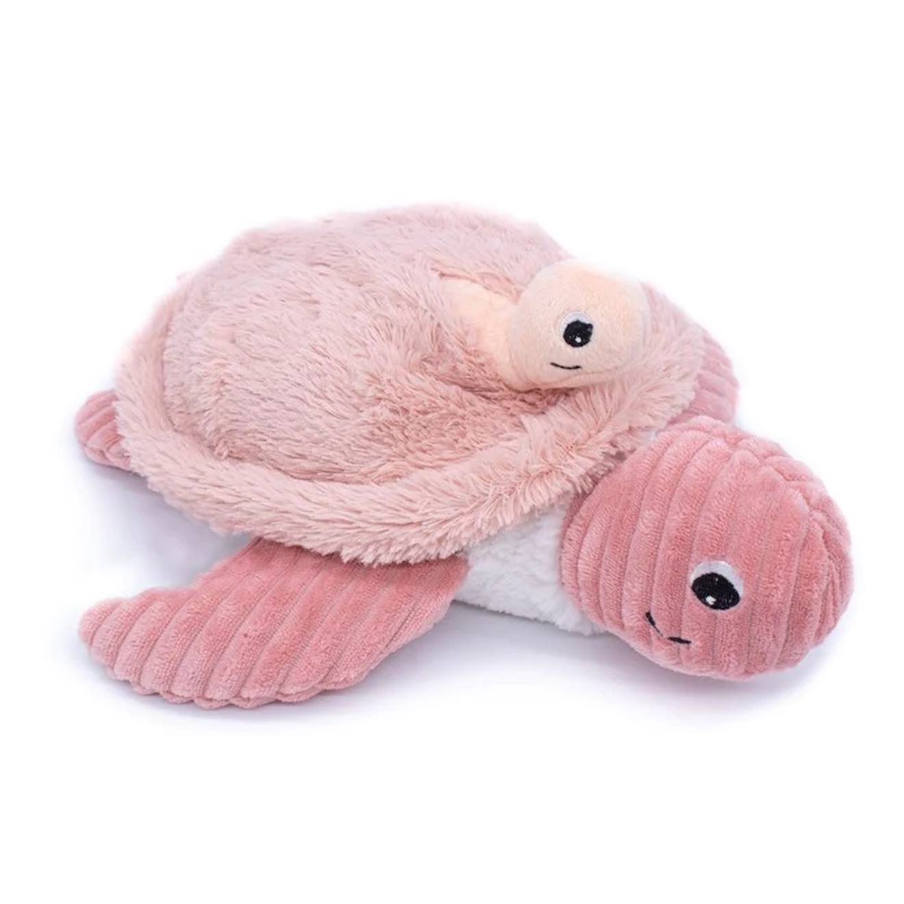 Peluche Maman Bébé Tortue Rose Rose