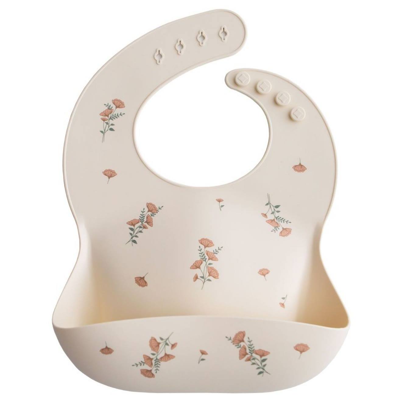 Bavoir Bébé Récupérateur En Silicone Rose