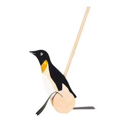 Pingouin à pousser en bois  - vertbaudet enfant