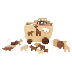 Joyreal Arche De Noé - Cadeau Baptême Garcon Fille Enfant, Jeux Montessori Enfants 1 2 3 Ans, Jouet En Bois Bebe Avec Animaux De La Ferme | Votre Wishlist Sur