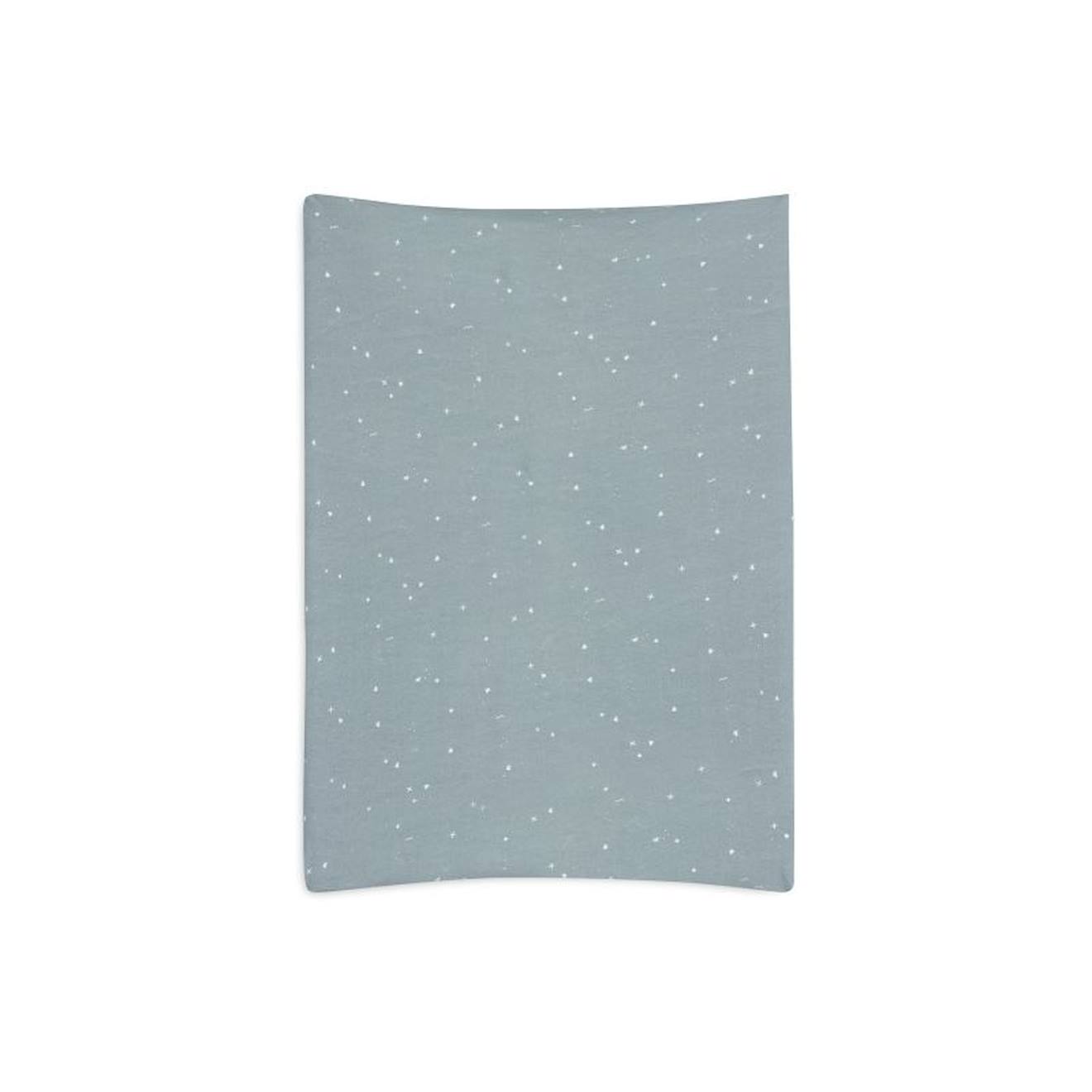 Housse Matelas À Langer Jersey En Coton Vert D'eau