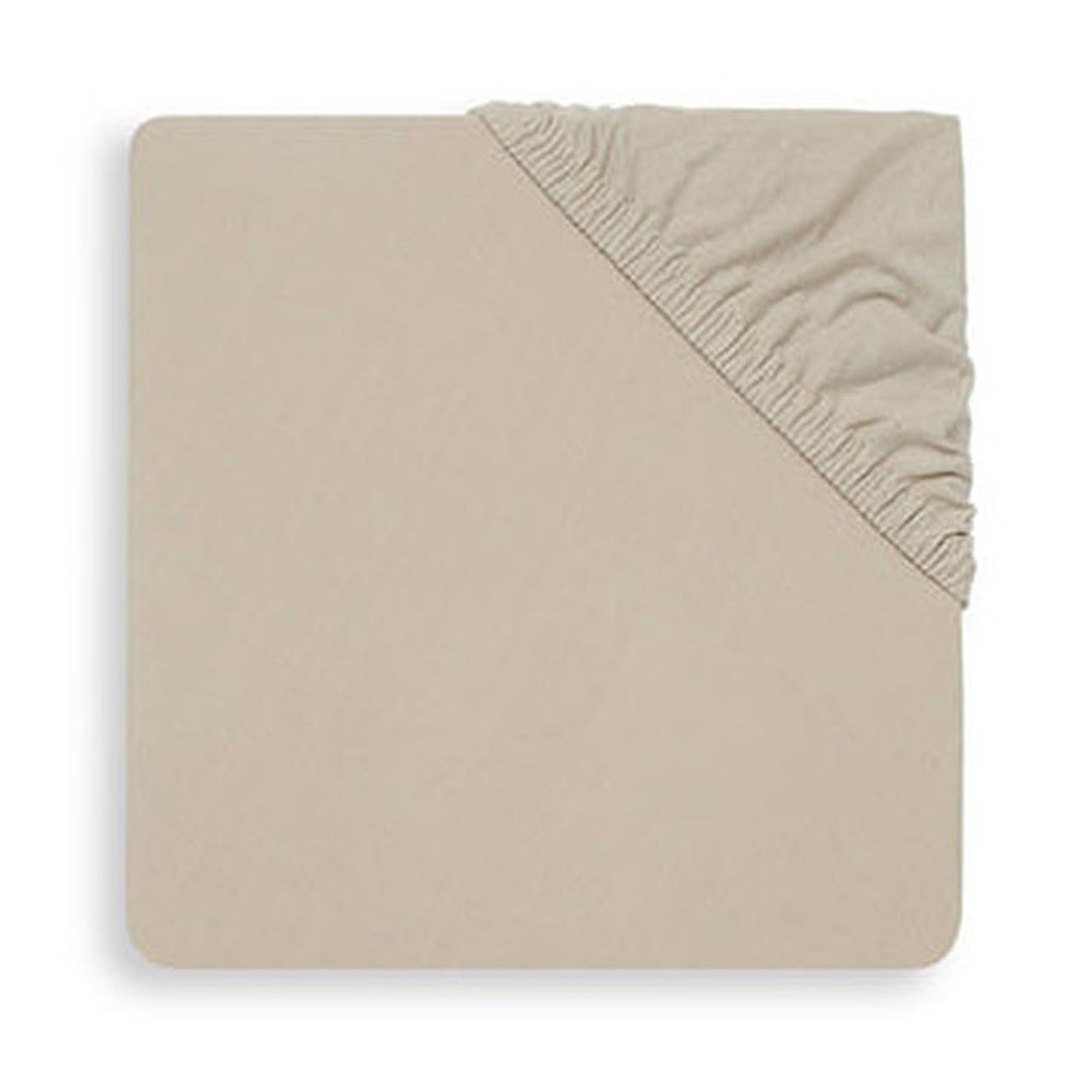 Drap Housse Jersey En Coton Beige