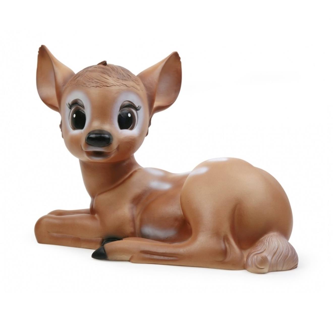 Lampe Faon Couché Marron