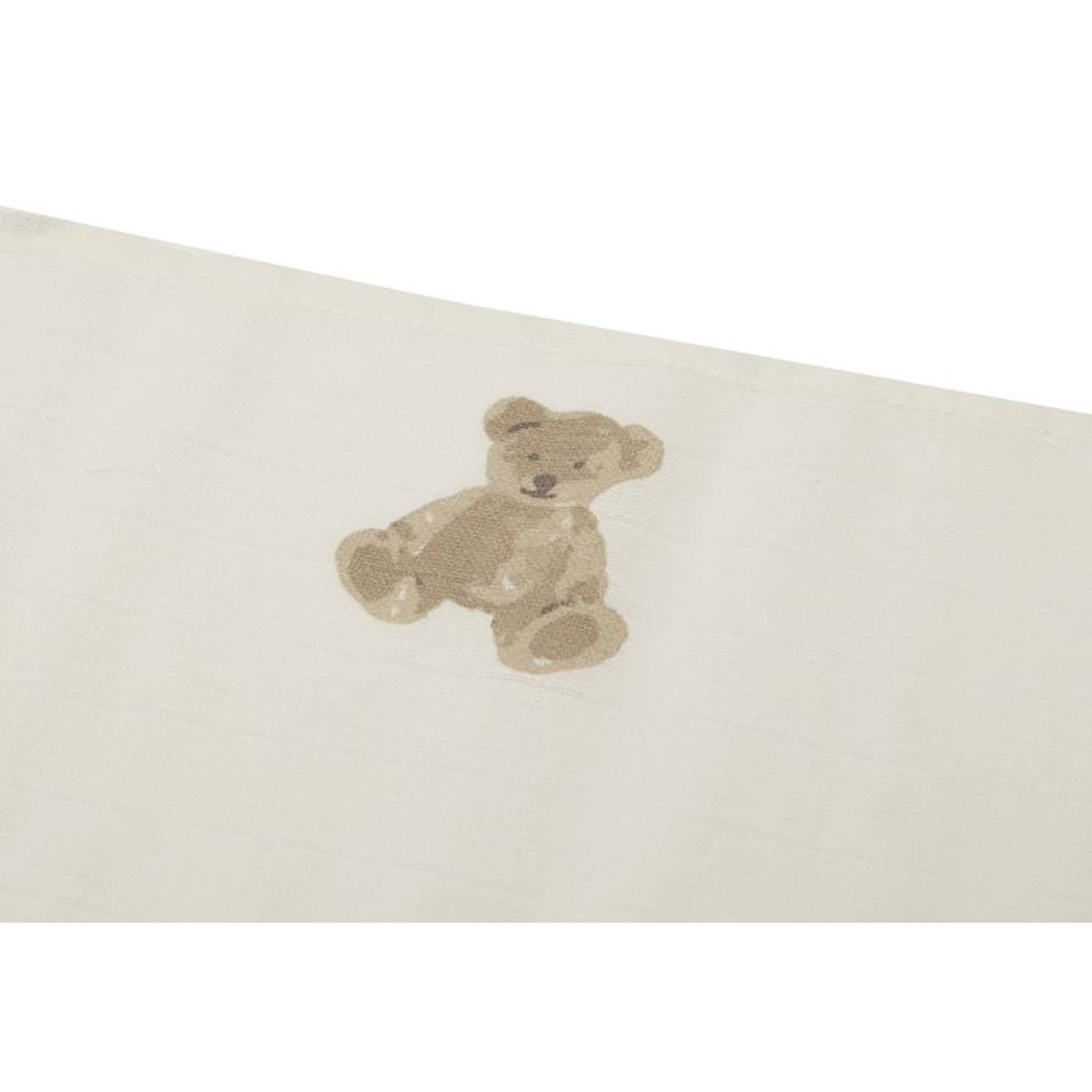 Lange Small Teddy Bear (3pack) En Gaze De Coton Multicolore (Jollein) - Image 2