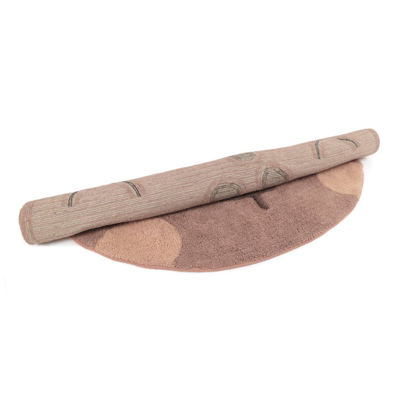 Tapis Chambre Enfant Coton Lavable Petit Léopard Little Sören Marron (Nattiot) - Image 1