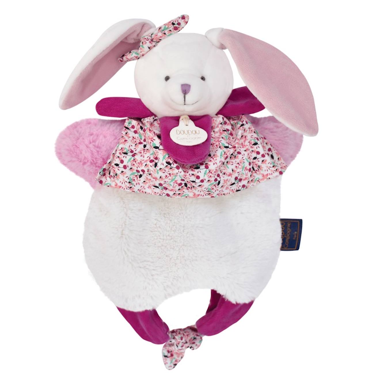 Doudou Lapin Marionnette Blanc