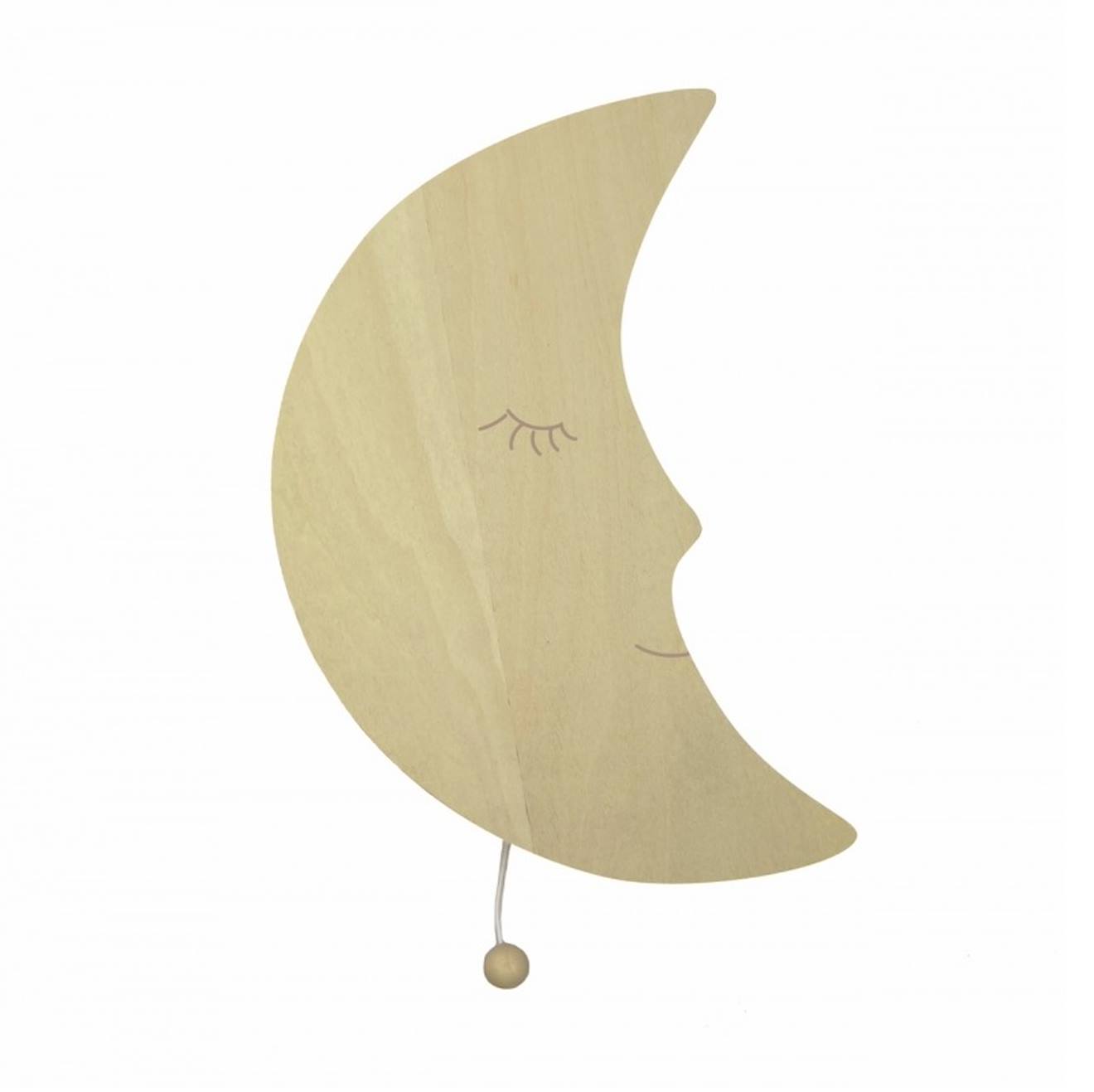 Boite Musicale Murale Lune Beige
