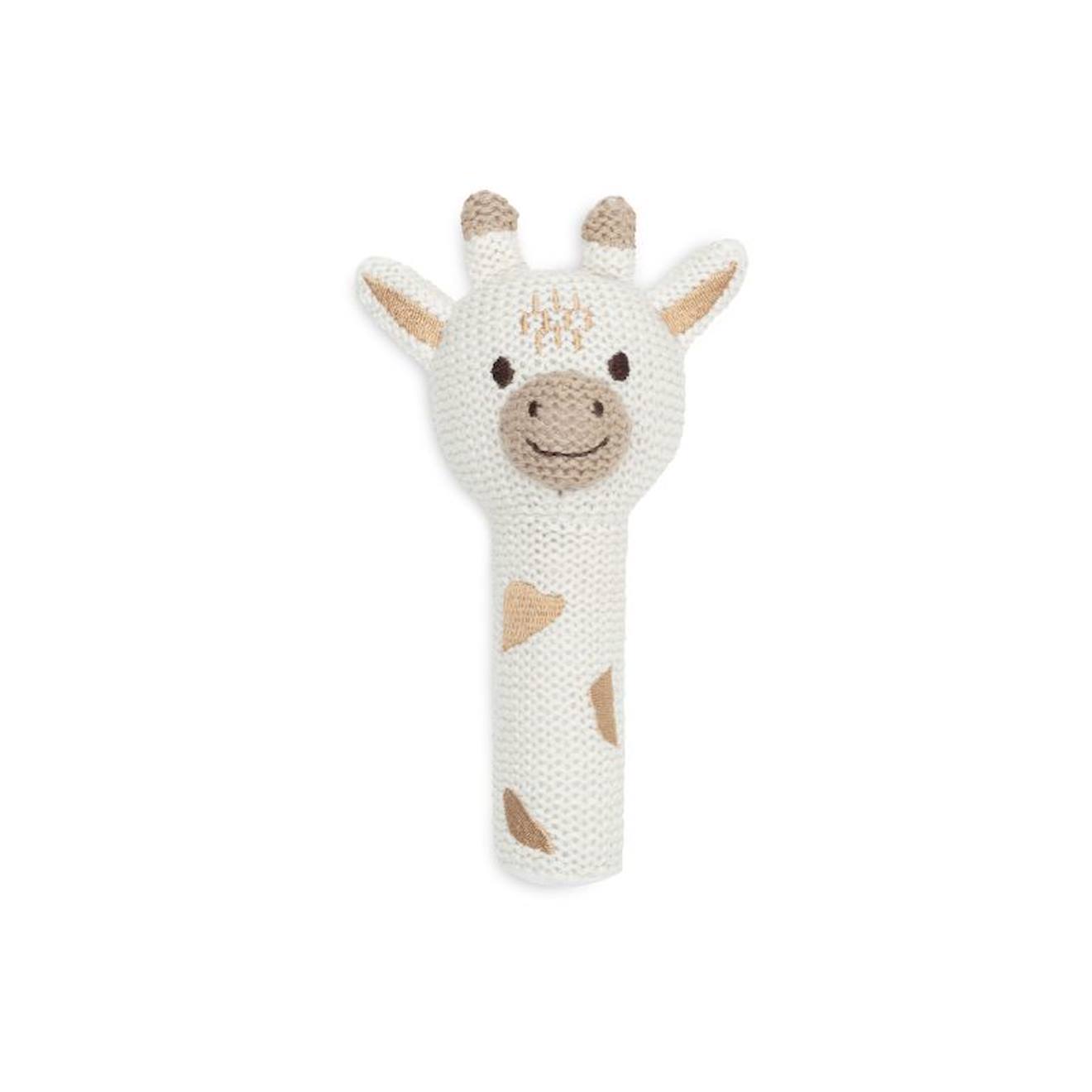Hochet Bébé En Coton Blanc