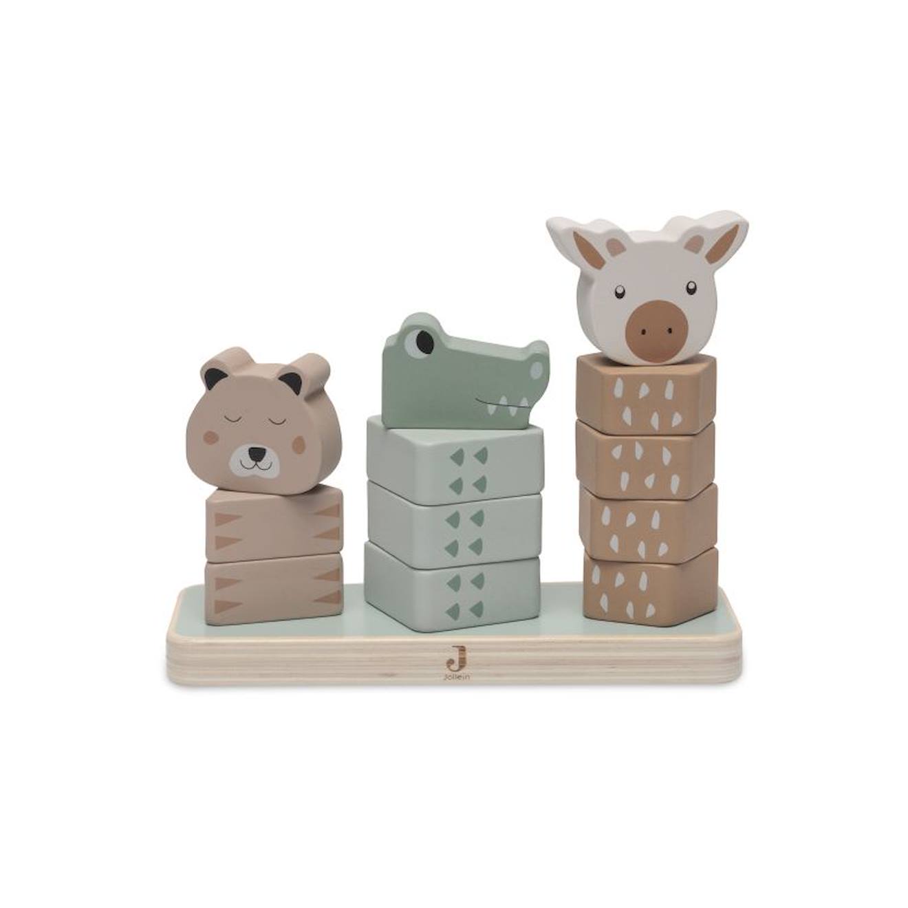Tour D'empilage En Bois - Jungle Jambo Multicolore