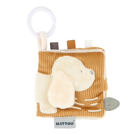 Nattou - Livre D'éveil Charlie Le Chien Beige