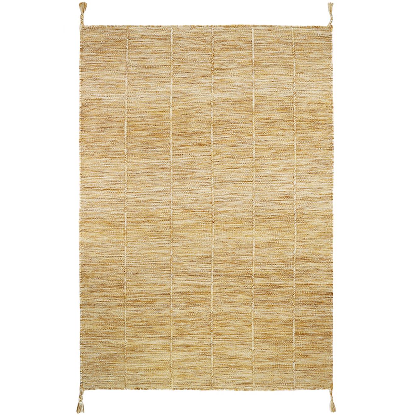 Nattiot - Tapis Laine Contemporain Lhena Jaune