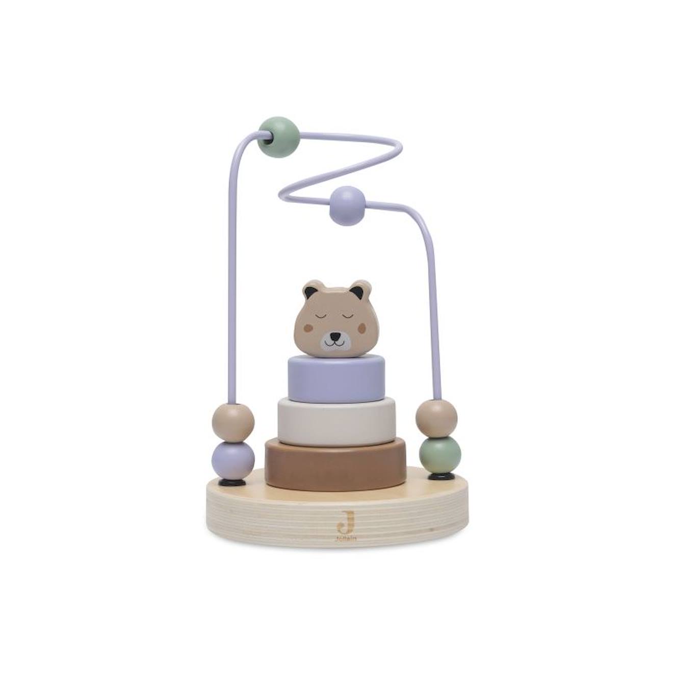 Tour D'empilage En Bois À Spirale - Jungle Jambo - Cheetah Beige
