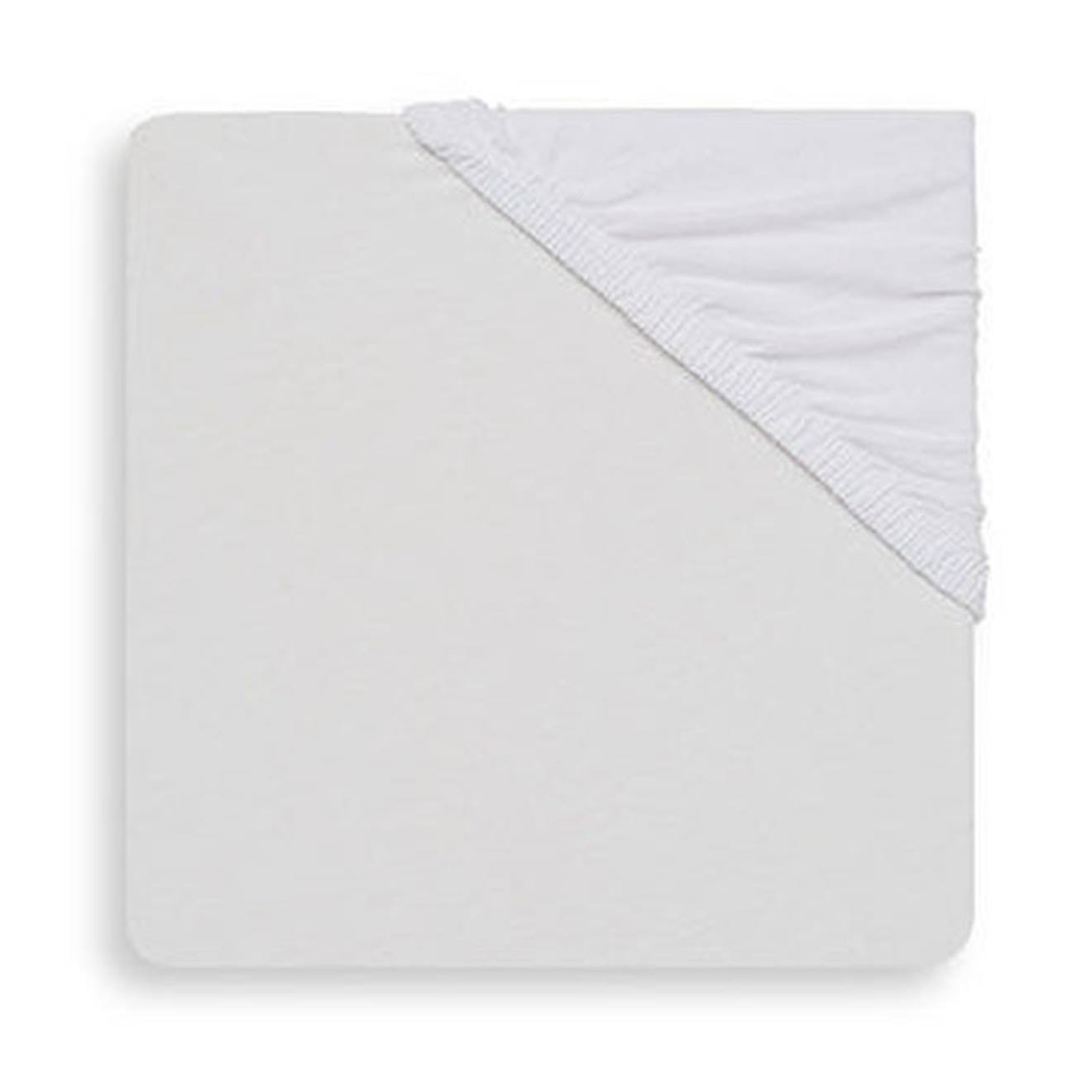 Drap Housse Jersey En Coton Blanc