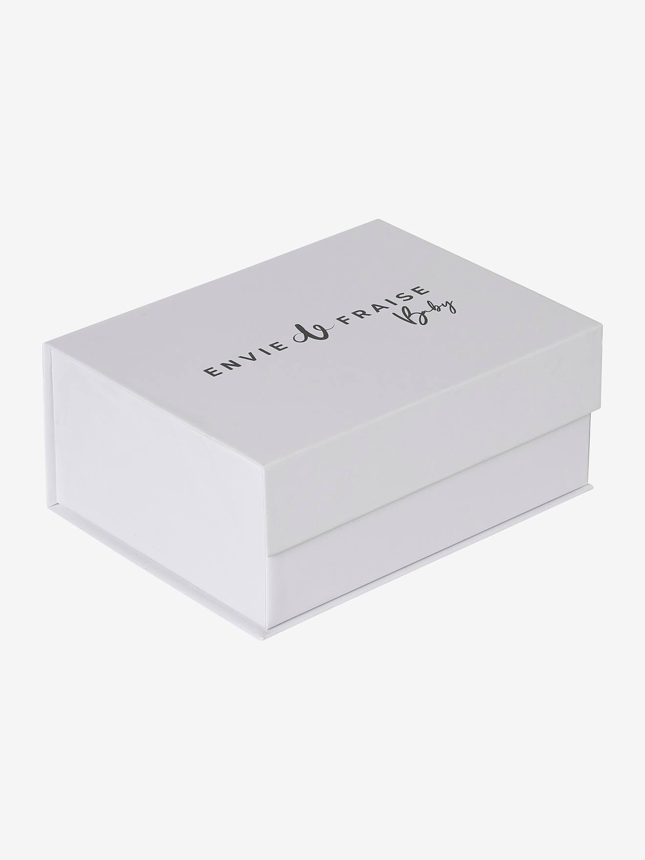 Coffret cadeau naissance cape de bain et gant de toilette personnalisable écru (Envie De Fraise) - Image 2