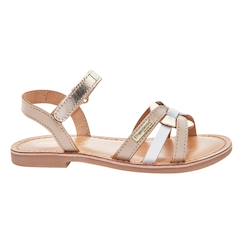Chaussures-Sandales en cuir  à scratch