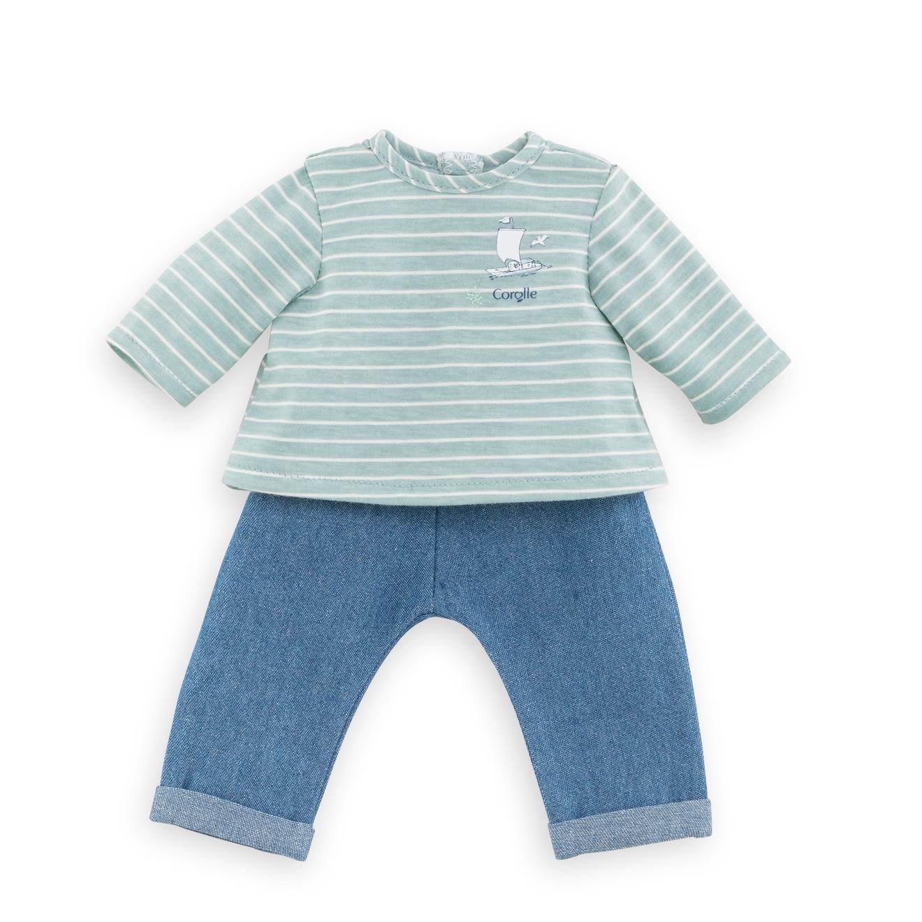 Corolle - Pantalon Et Marinière Bords De Loire Pour Poupon 36 Cm Multicolore