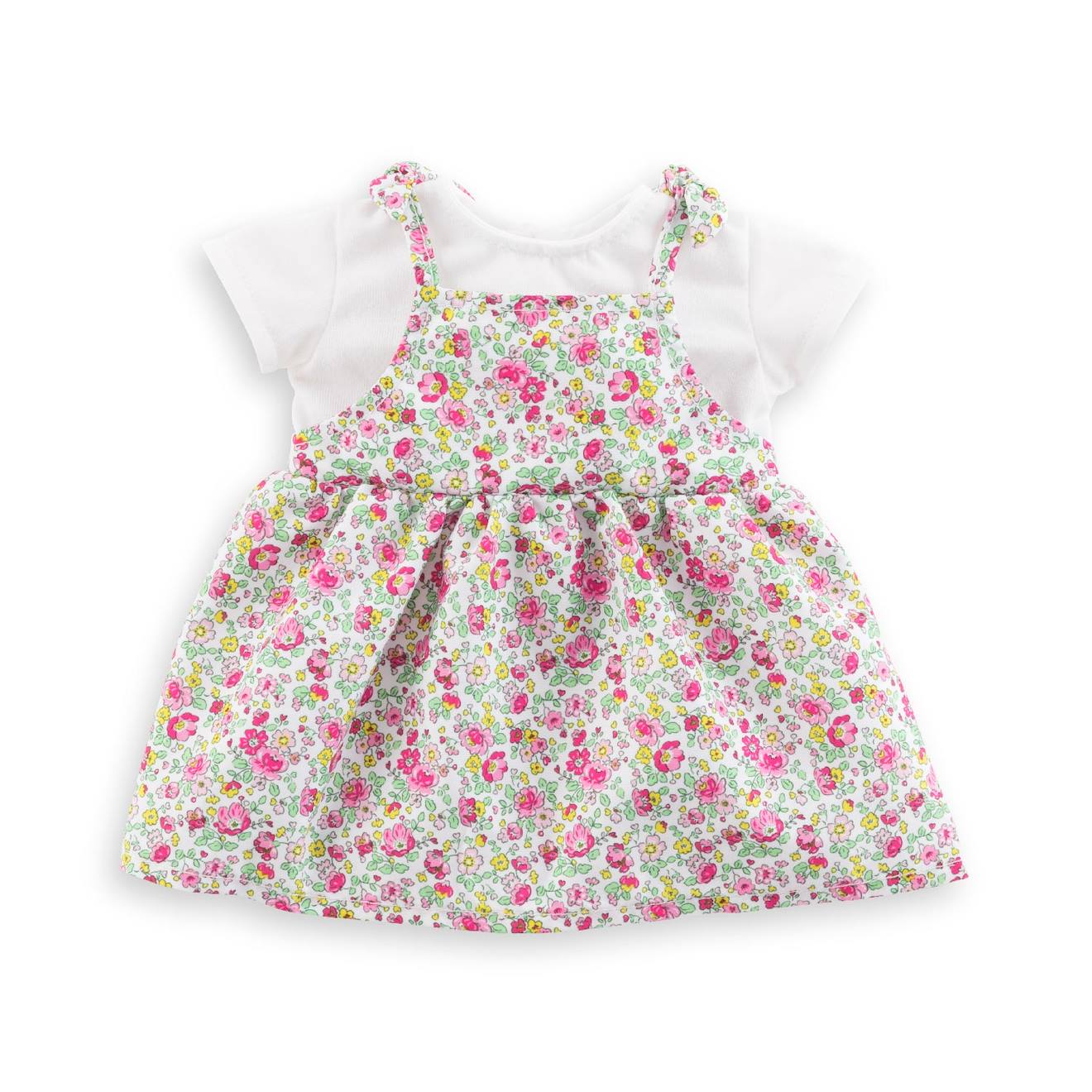 Robe Jardin En Fleurs Pour Poupon 36cm Multicolore