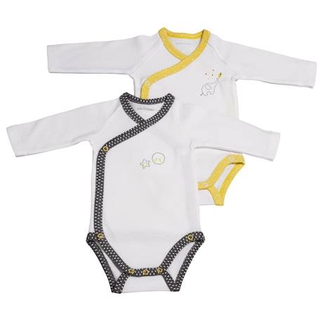 Bébé-Bodies bébé à manches longues lot de 2