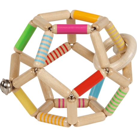 Goki - Hochet Balle Flexible En Bois Multi-coloured